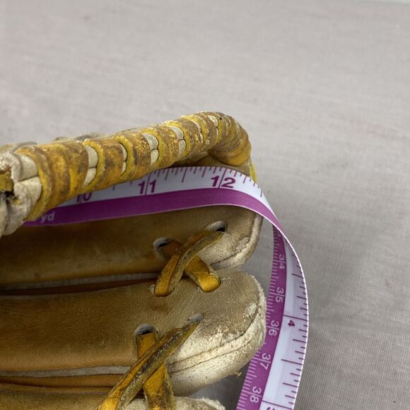 Vintage Rawlings RBG36 Jose Canseco 12 Inch Leather Baseball Glove Basket Web Mi - Picture 6 of 6